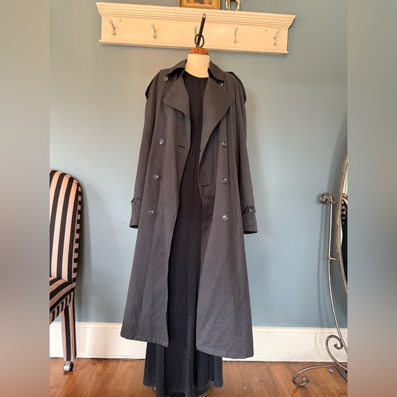 Vintage Christian Dior Le connoisseur Trench double breasted Coat Overcoat 40L - Picture 13 of 16